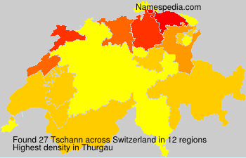 Surname Tschann in Switzerland
