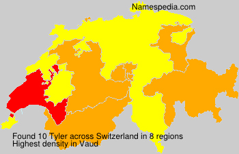 Surname Tyler in Switzerland