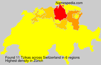 Surname Tzikas in Switzerland