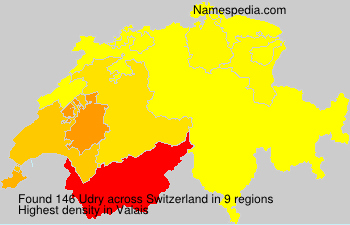 Surname Udry in Switzerland