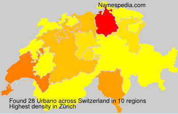 Surname Urbano in Switzerland
