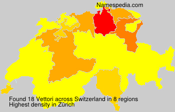 Surname Vettori in Switzerland