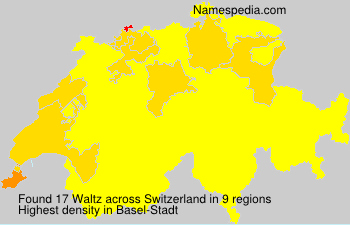 Surname Waltz in Switzerland