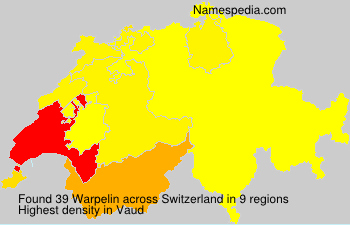 Surname Warpelin in Switzerland