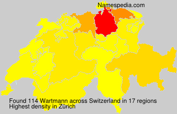 Surname Wartmann in Switzerland