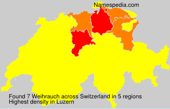 Surname Weihrauch in Switzerland