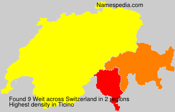 Surname Weit in Switzerland