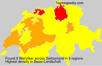 Surname Wenziker in Switzerland