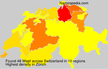Surname Wepf in Switzerland