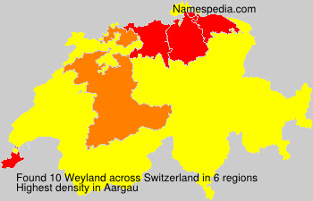 Surname Weyland in Switzerland