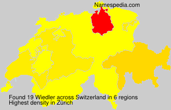 Surname Wiedler in Switzerland
