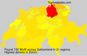 Surname Wolff in Switzerland