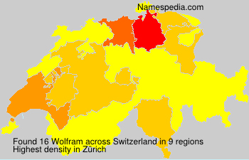 Surname Wolfram in Switzerland