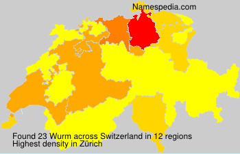 Surname Wurm in Switzerland