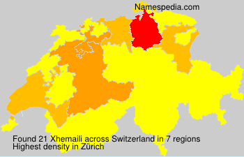 Surname Xhemaili in Switzerland