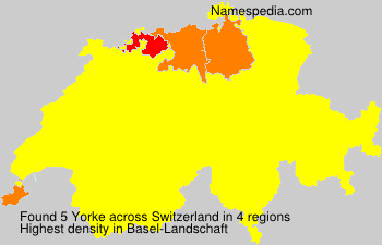 Surname Yorke in Switzerland