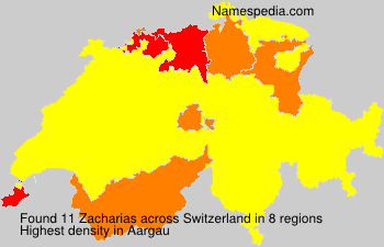 Surname Zacharias in Switzerland