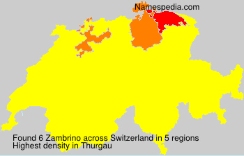 Surname Zambrino in Switzerland