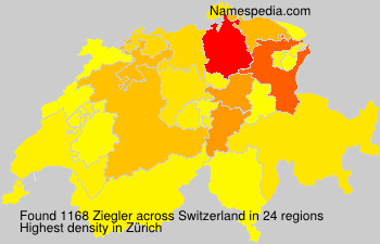 Surname Ziegler in Switzerland