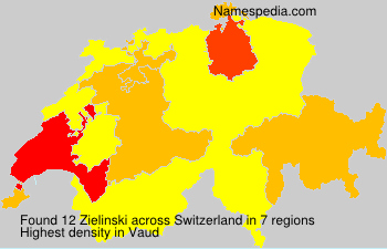 Surname Zielinski in Switzerland