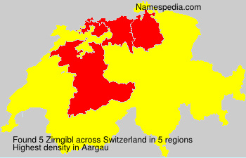 Surname Zirngibl in Switzerland