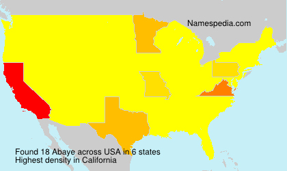 Surname Abaye in USA