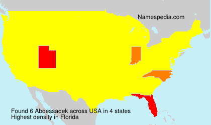 Surname Abdessadek in USA