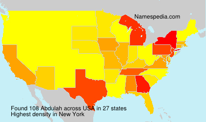 Surname Abdulah in USA