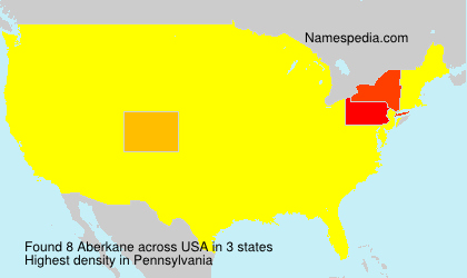 Surname Aberkane in USA
