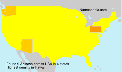 Surname Abinosa in USA