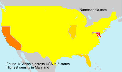 Surname Abisola in USA