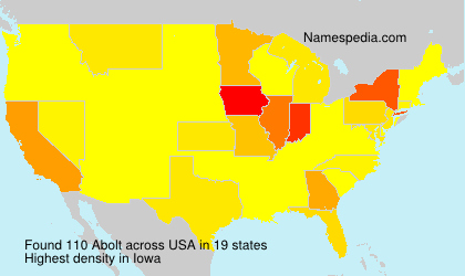 Surname Abolt in USA