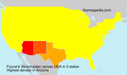 Surname Abuhmaidan in USA