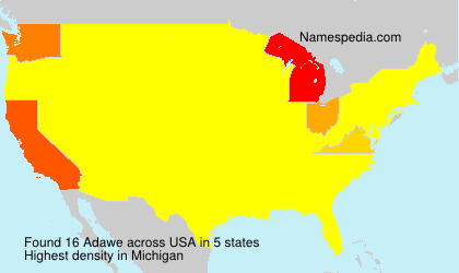 Surname Adawe in USA