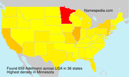 Surname Adelmann in USA