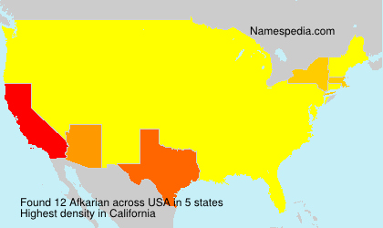 Surname Afkarian in USA