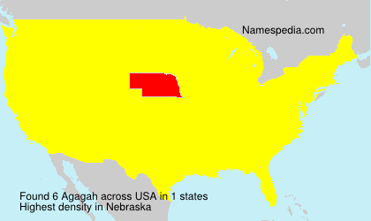 Surname Agagah in USA
