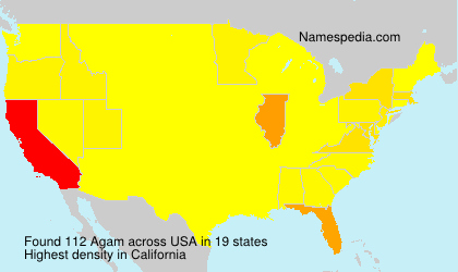 Surname Agam in USA