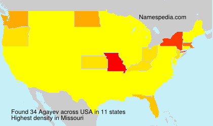 Surname Agayev in USA