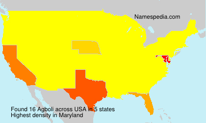 Surname Agboli in USA