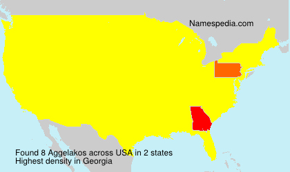 Surname Aggelakos in USA