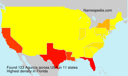 Surname Agurcia in USA