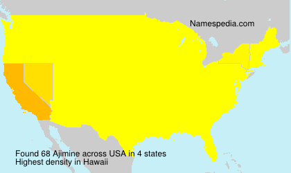 Surname Ajimine in USA