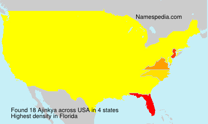 Surname Ajinkya in USA