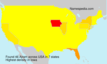 Surname Ajram in USA