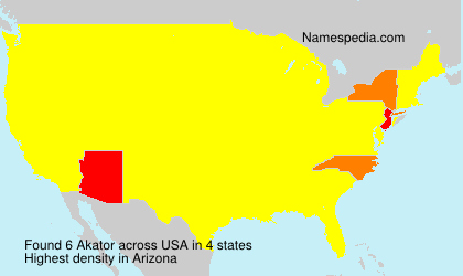 Surname Akator in USA