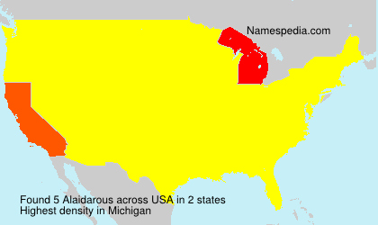 Surname Alaidarous in USA