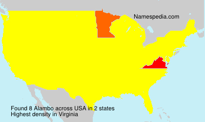 Surname Alambo in USA