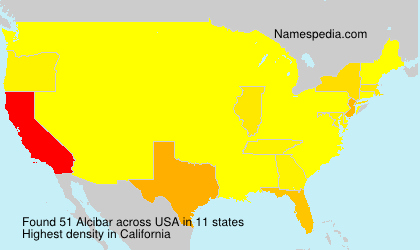 Surname Alcibar in USA