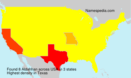 Surname Aldahhan in USA